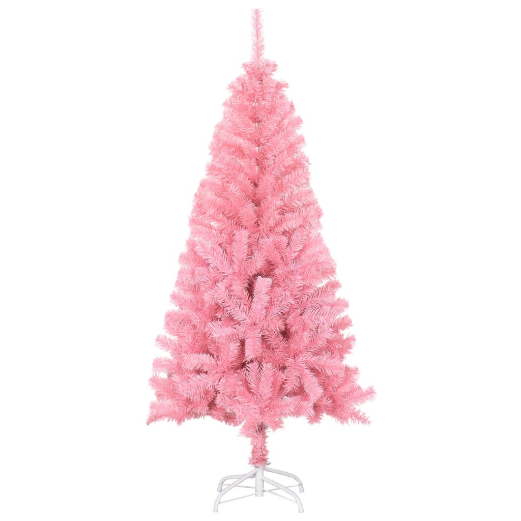 Artificial Christmas Tree with Stand Pink 5 ft PVC