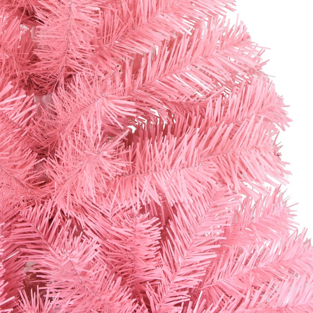 Artificial Christmas Tree with Stand Pink 5 ft PVC