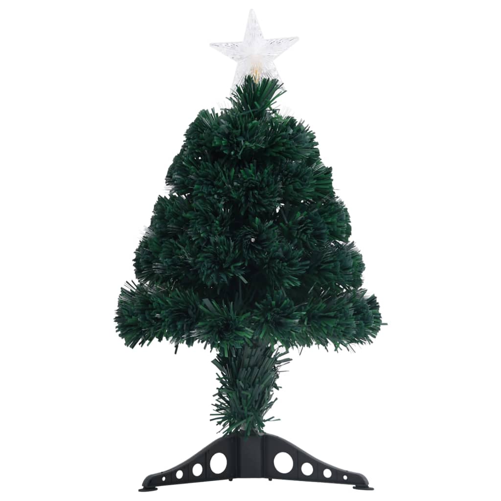 Pre-lit Christmas Tree with Stand 2 ft Fiber Optic