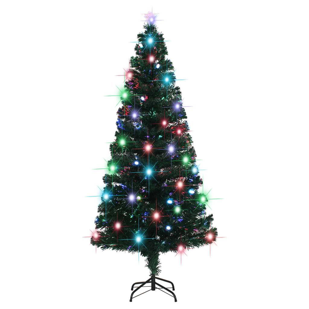 Pre-lit Christmas Tree with Stand 5 ft Fiber Optic