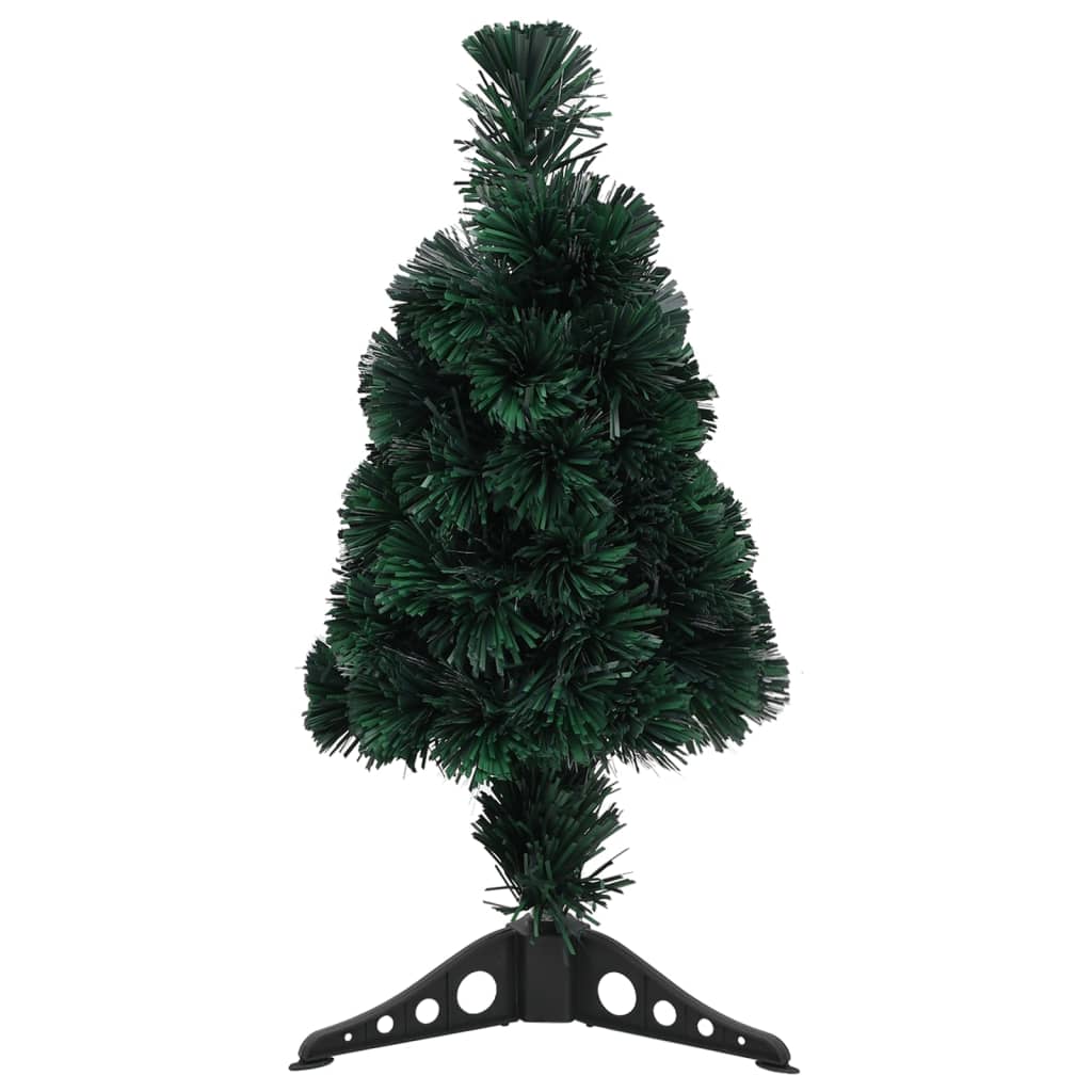 Artificial Slim Christmas Tree with Stand 2 ft Fiber Optic