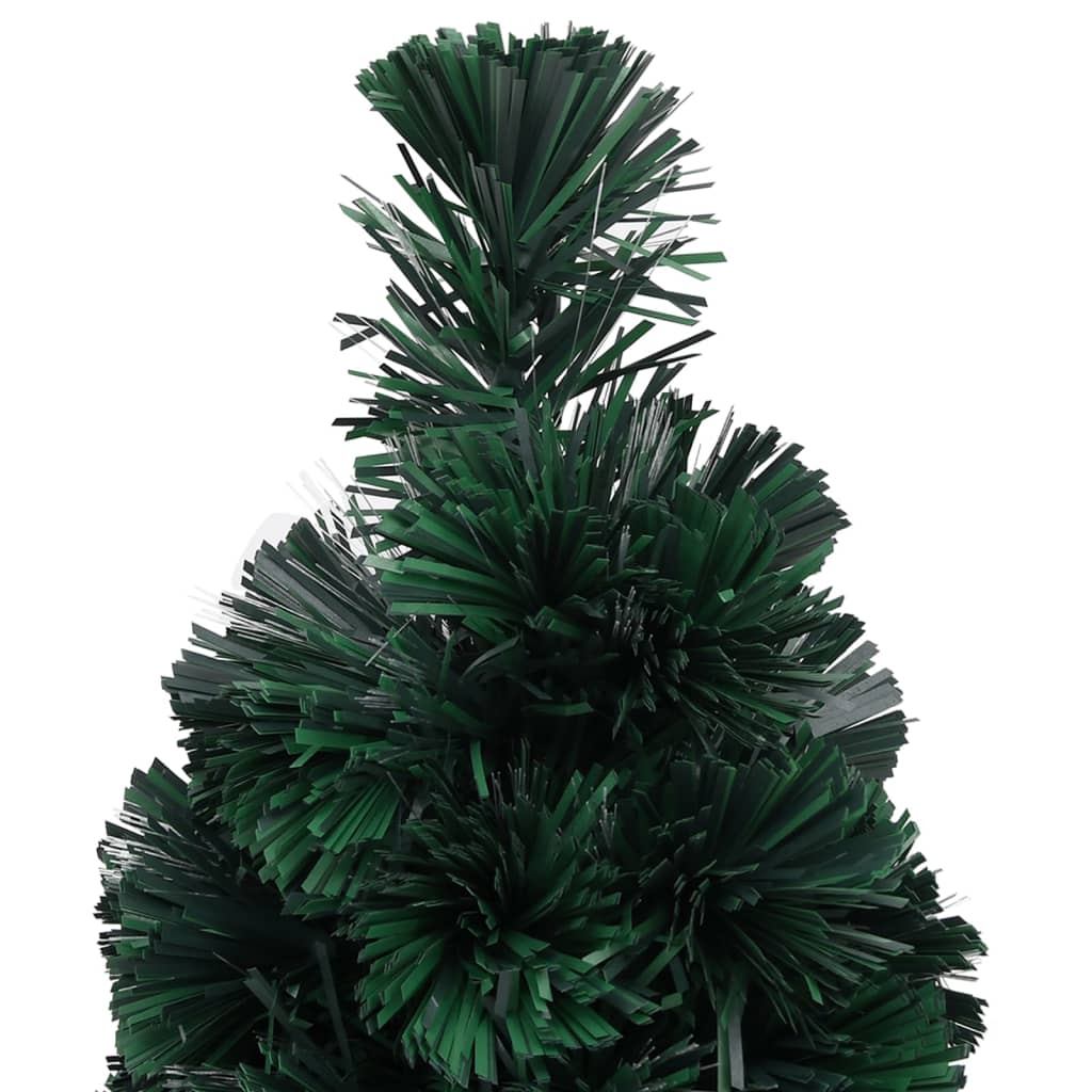 Artificial Slim Christmas Tree with Stand 2 ft Fiber Optic