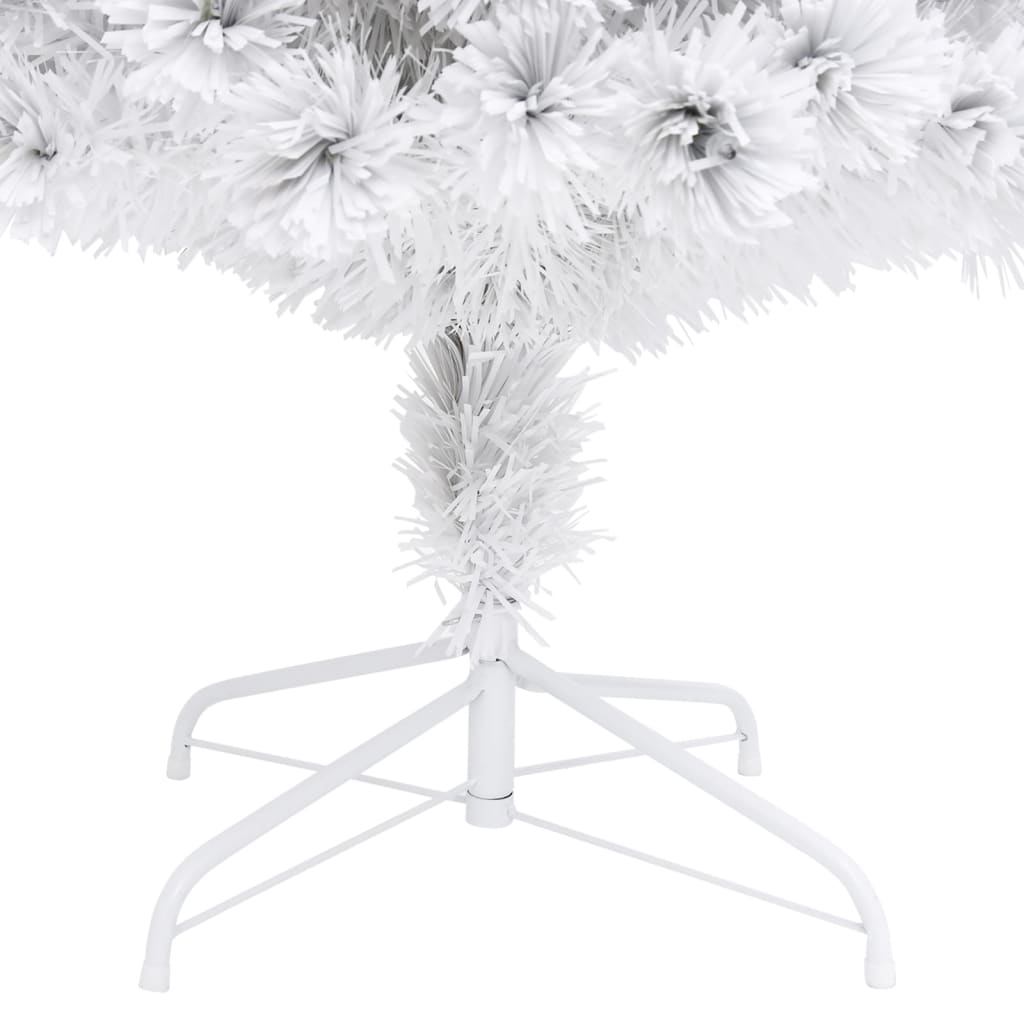 Artificial Pre-lit Christmas Tree White 5 ft Fiber Optic