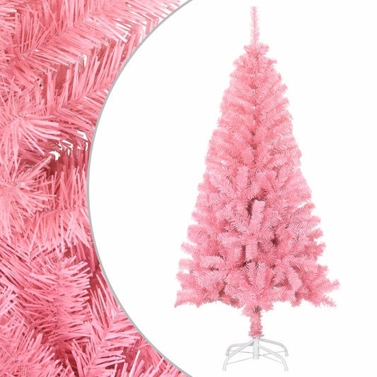 Artificial Christmas Tree with Stand Pink 4 ft PVC