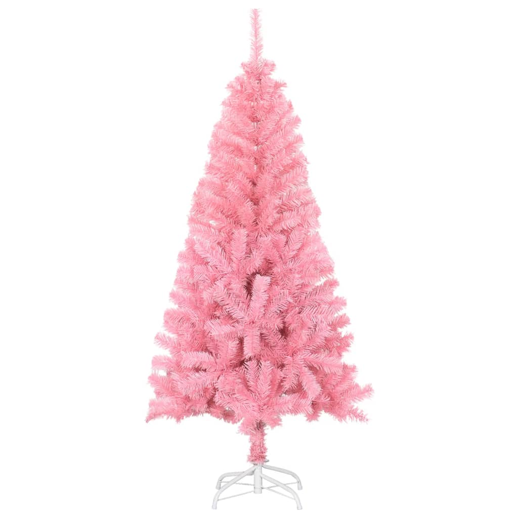 Artificial Christmas Tree with Stand Pink 4 ft PVC