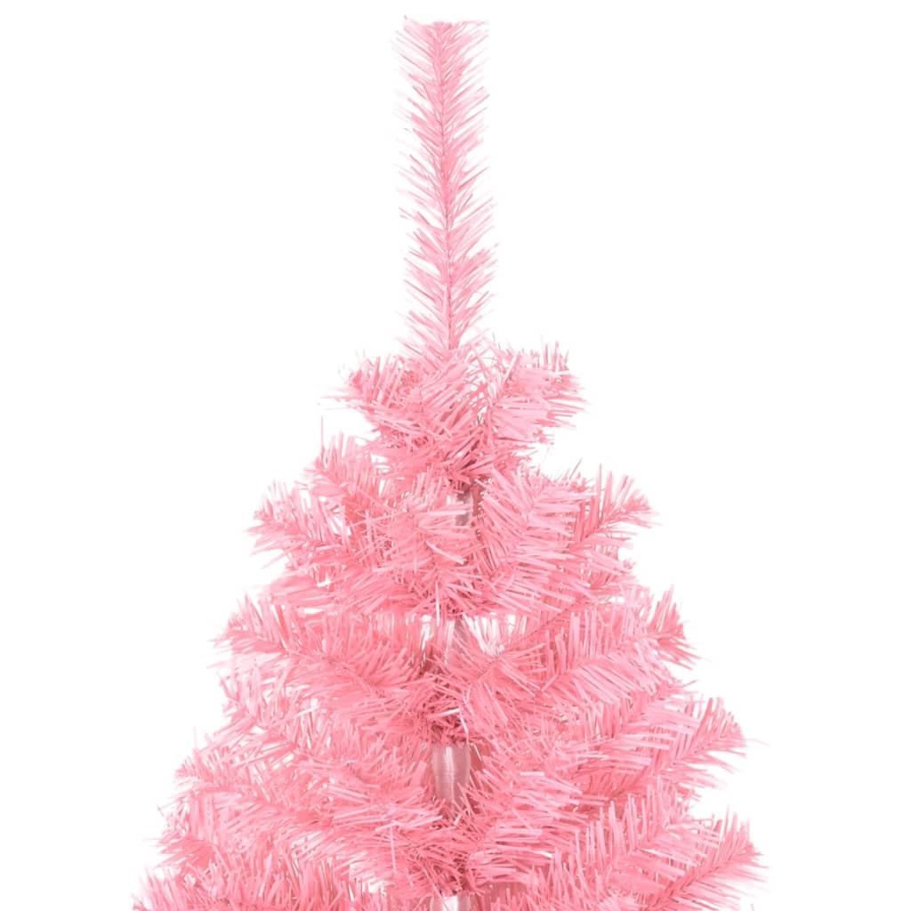 Artificial Christmas Tree with Stand Pink 4 ft PVC