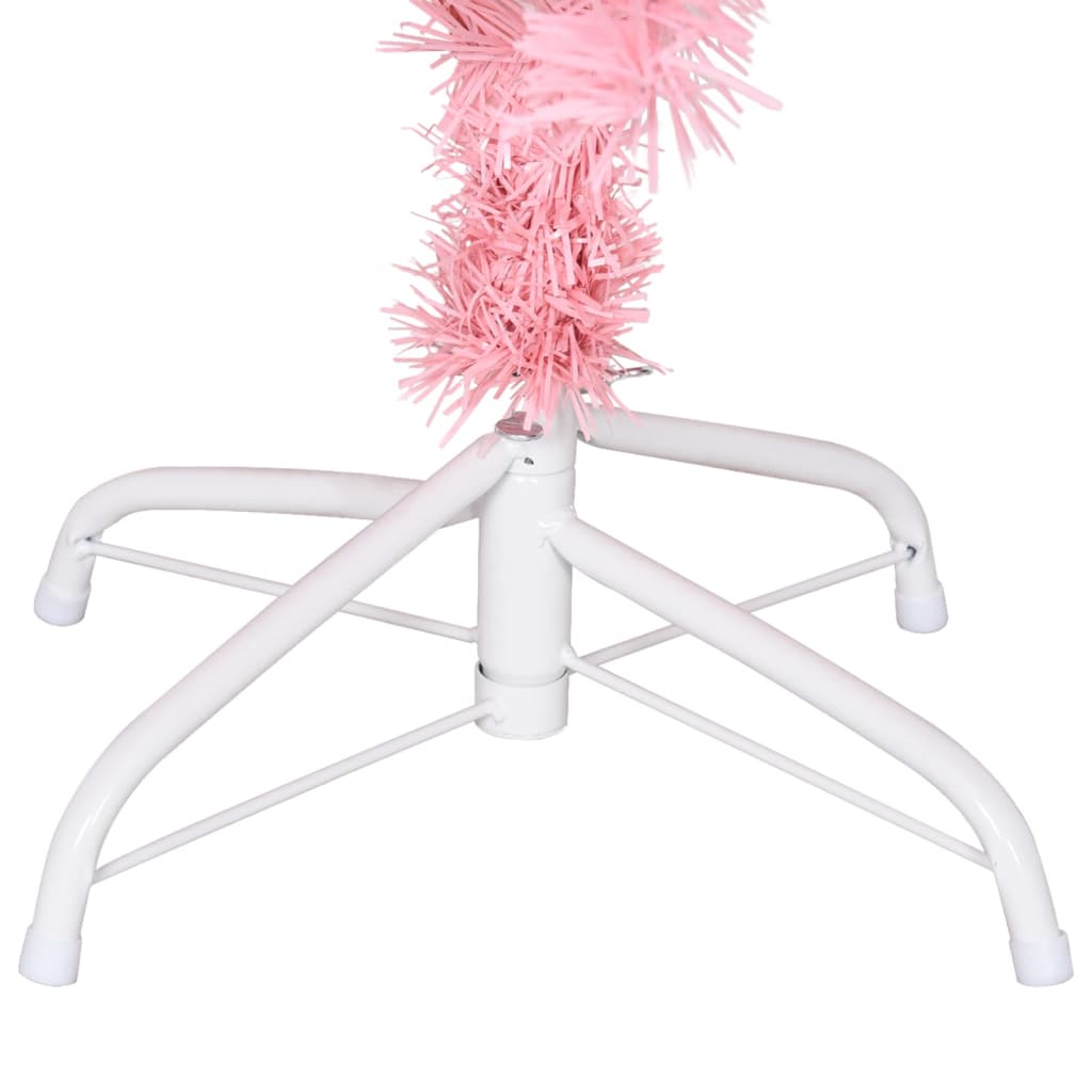 Artificial Christmas Tree with Stand Pink 4 ft PVC