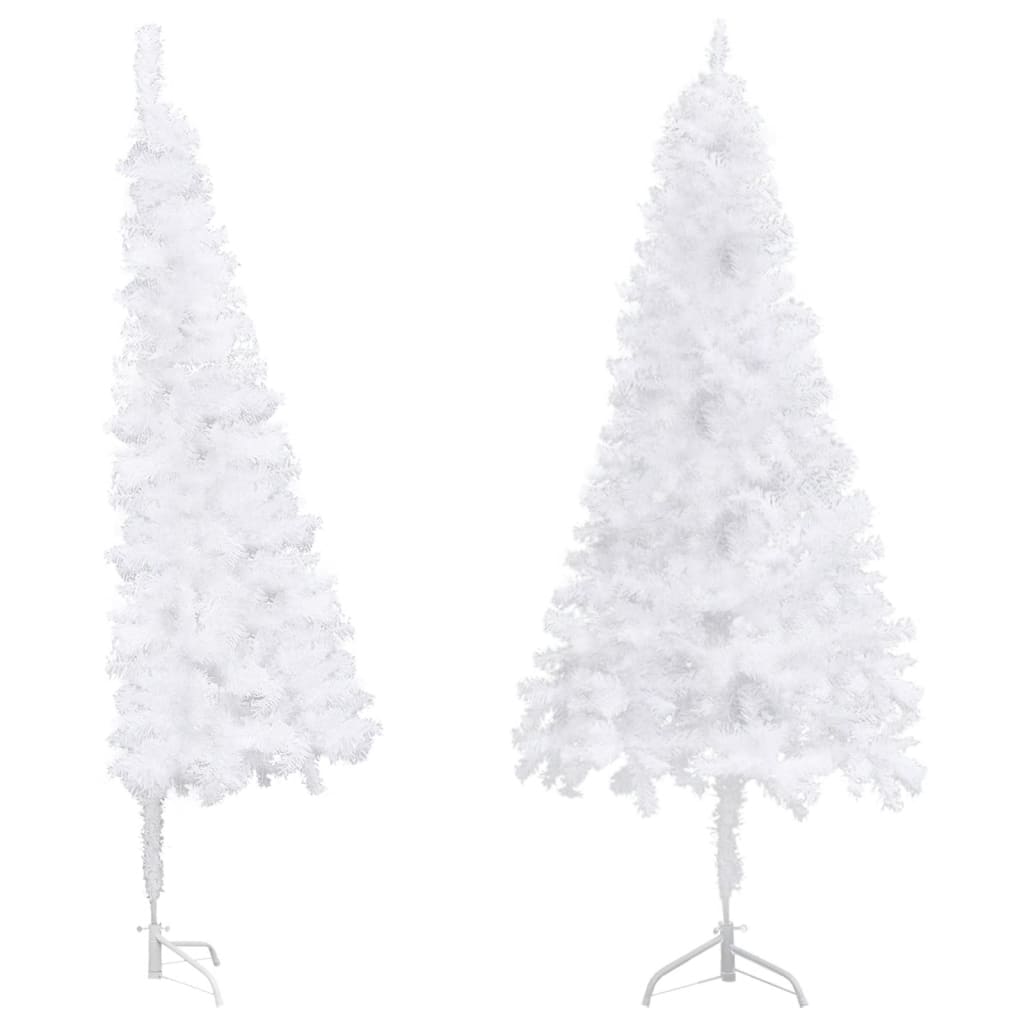 Corner Artificial Christmas Tree White 5 ft PVC