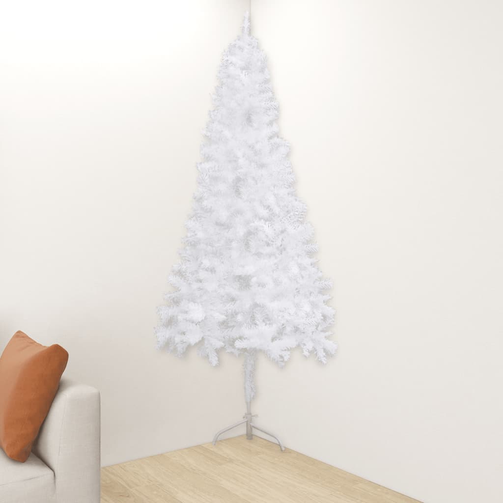 Corner Artificial Christmas Tree White 5 ft PVC