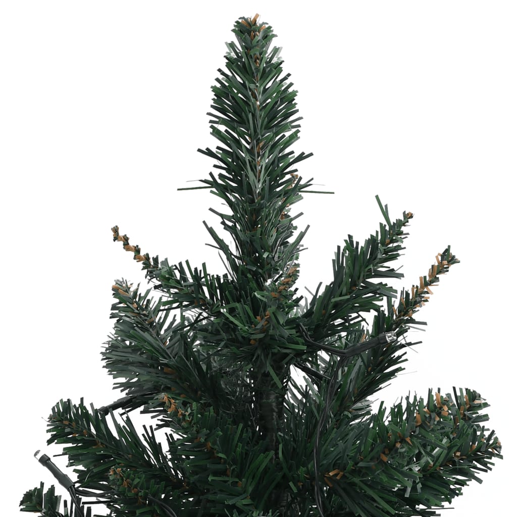 Artificial Pre-lit Christmas Tree with Stands Green 2 ft PVC