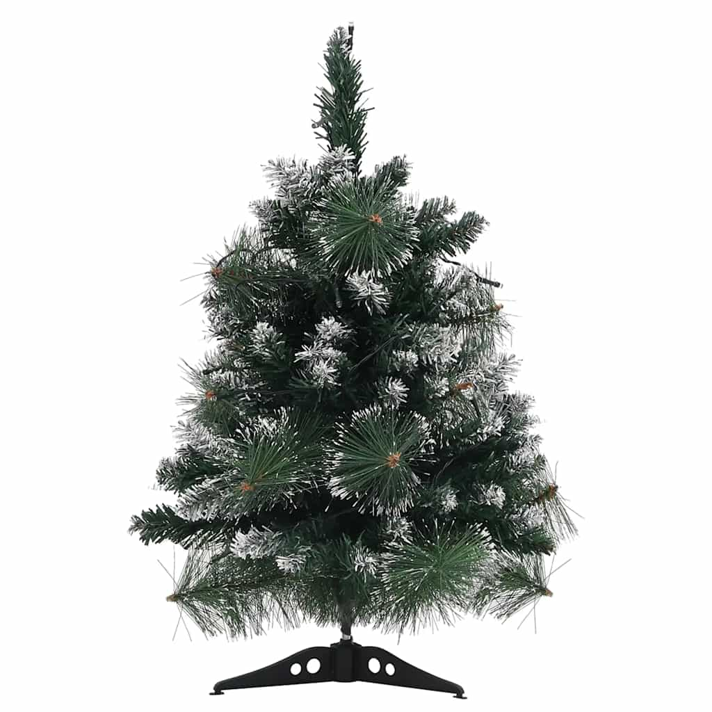 Artificial Pre-lit Christmas Tree with Stands Green 2 ft PVC