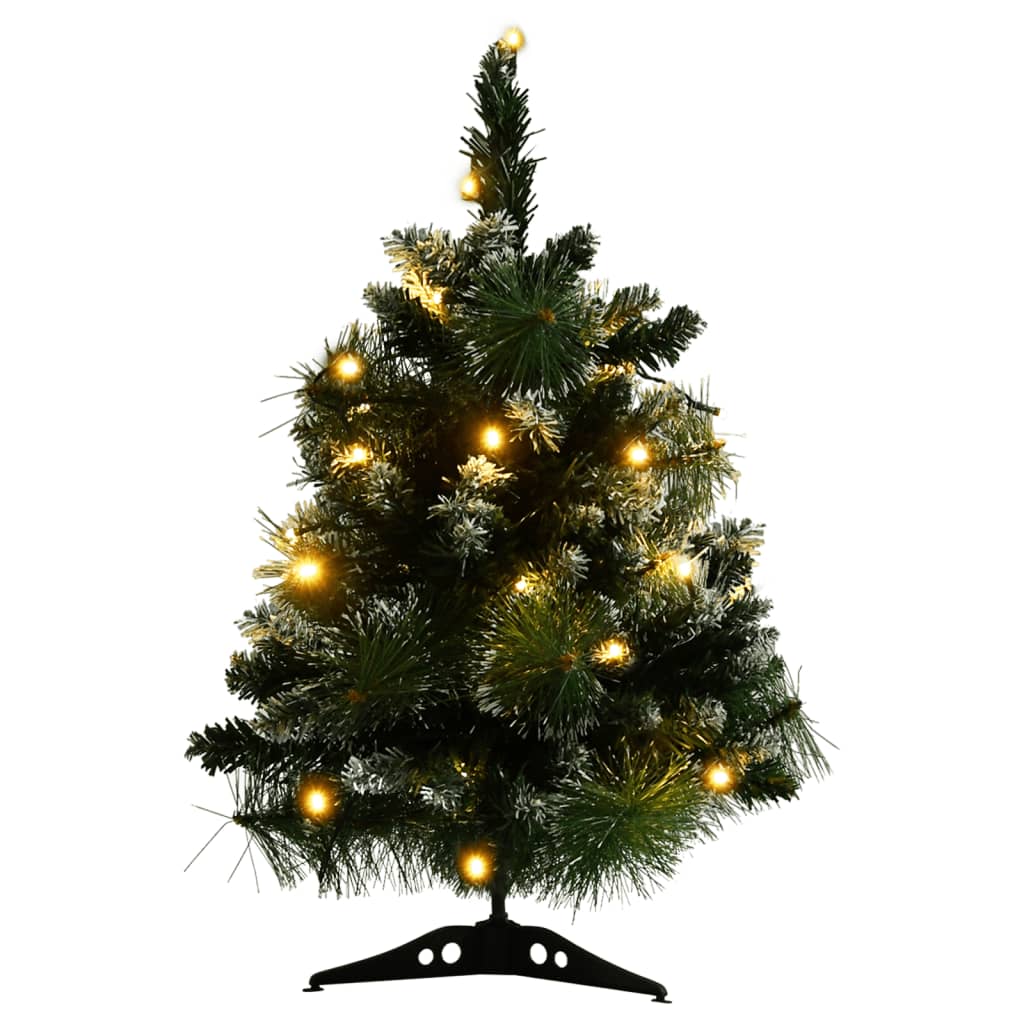 Artificial Pre-lit Christmas Tree with Stands Green 2 ft PVC