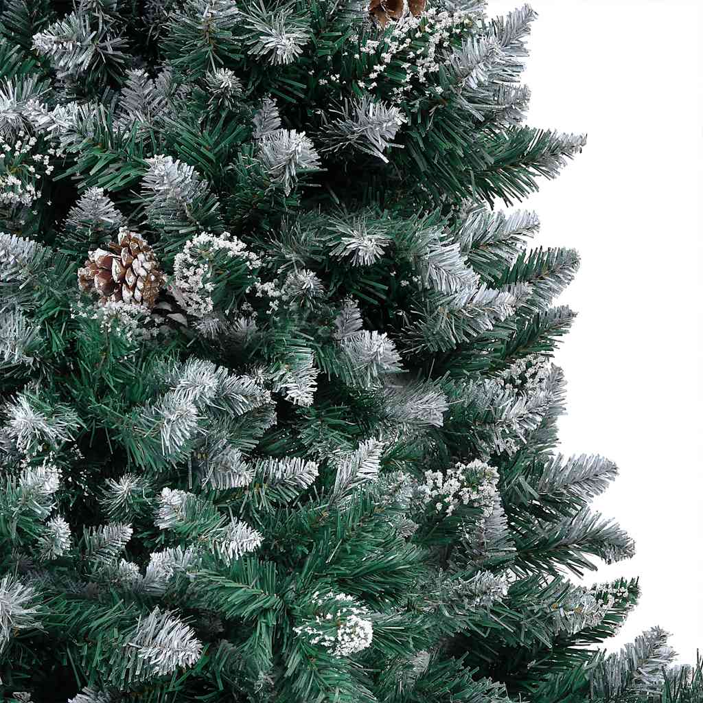 Deluxe Pre-lit Christmas Tree with Ball Set&Pinecones 82.7"