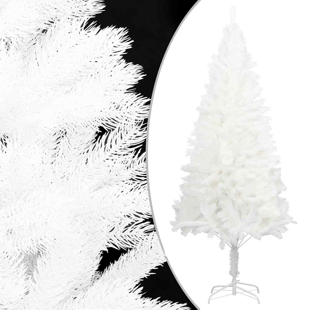 Deluxe Pre-lit Christmas Tree with Ball Set White 70.9"