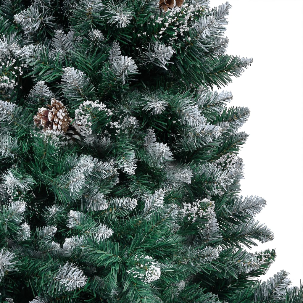 Deluxe Pre-lit Christmas Tree with Ball Set&Pine Cones 70.9"