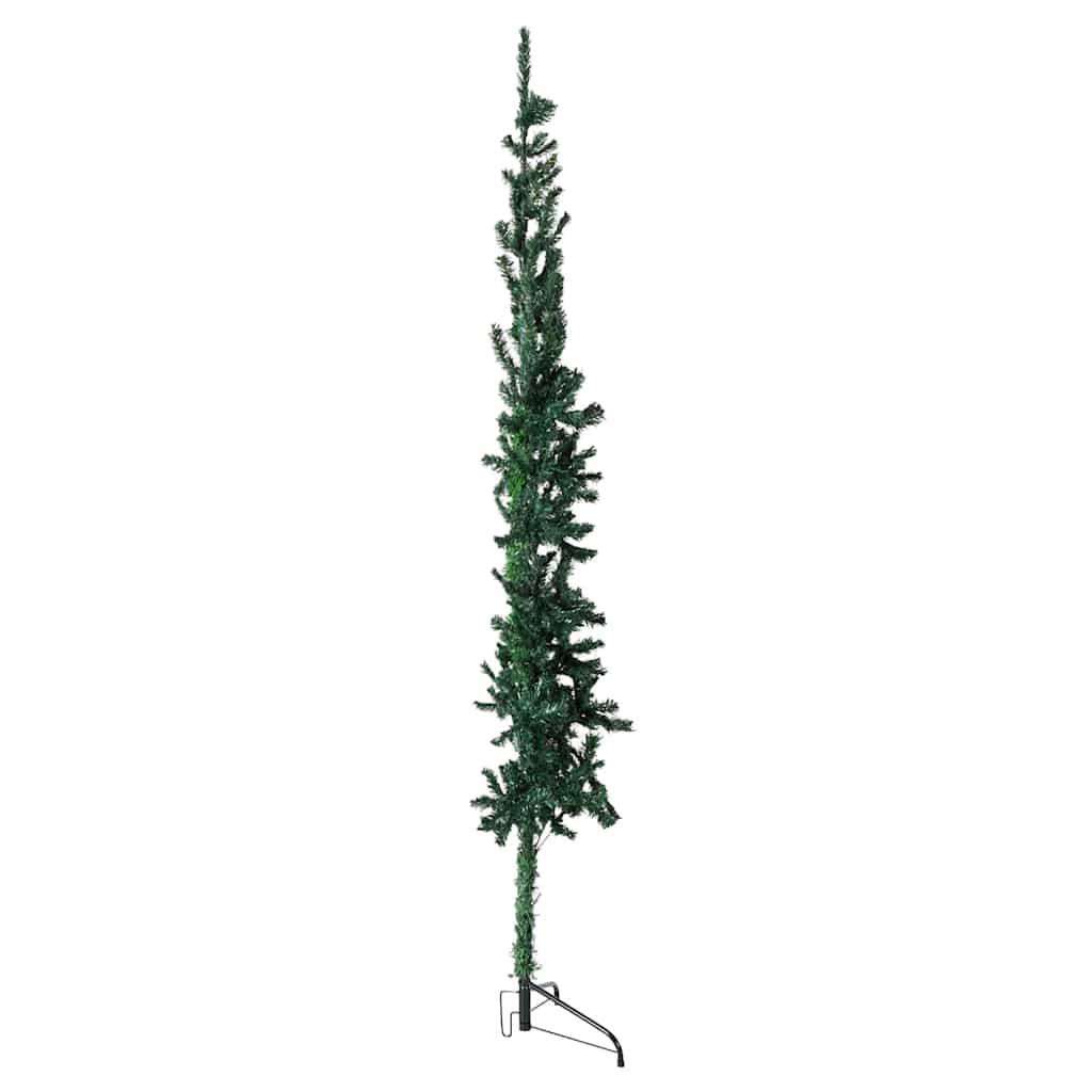 Slim Artificial Half Christmas Tree with Stand Green 6 ft