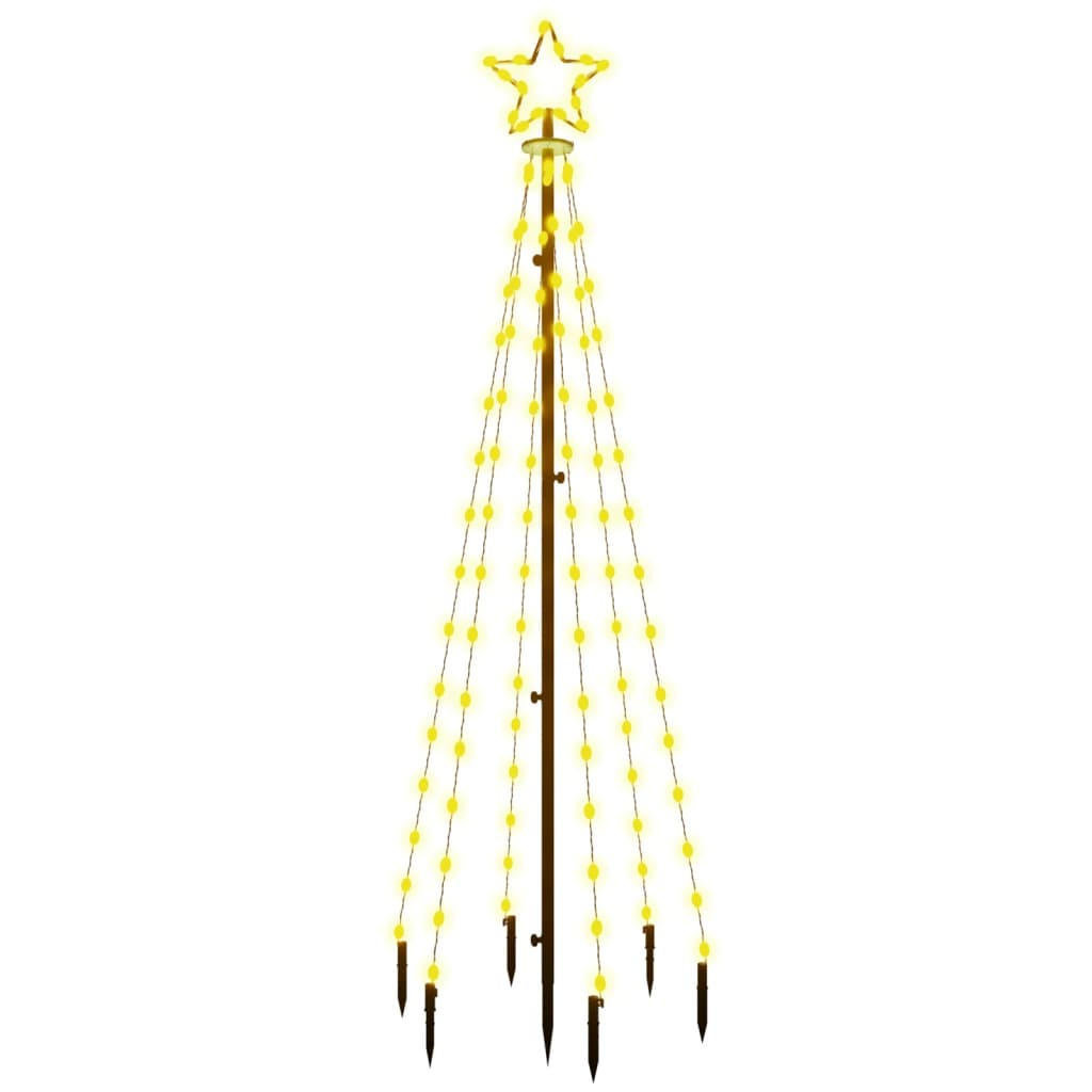 Christmas Tree with Spike Warm White 108 LEDs 6 ft