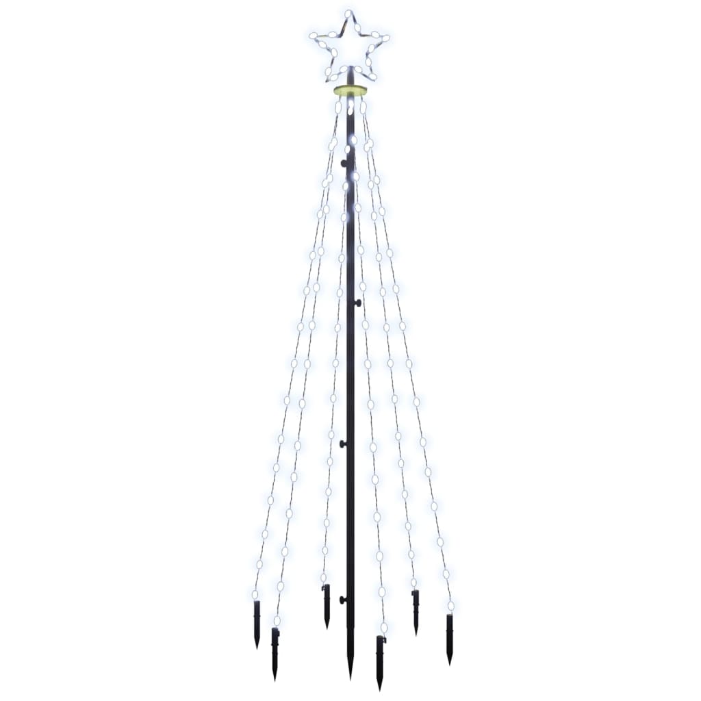 Christmas Tree with Spike Cold White 108 LEDs 6 ft