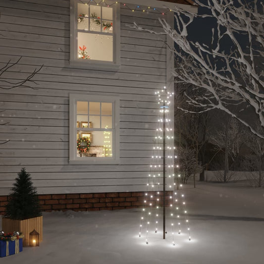 Christmas Tree with Spike Cold White 108 LEDs 6 ft