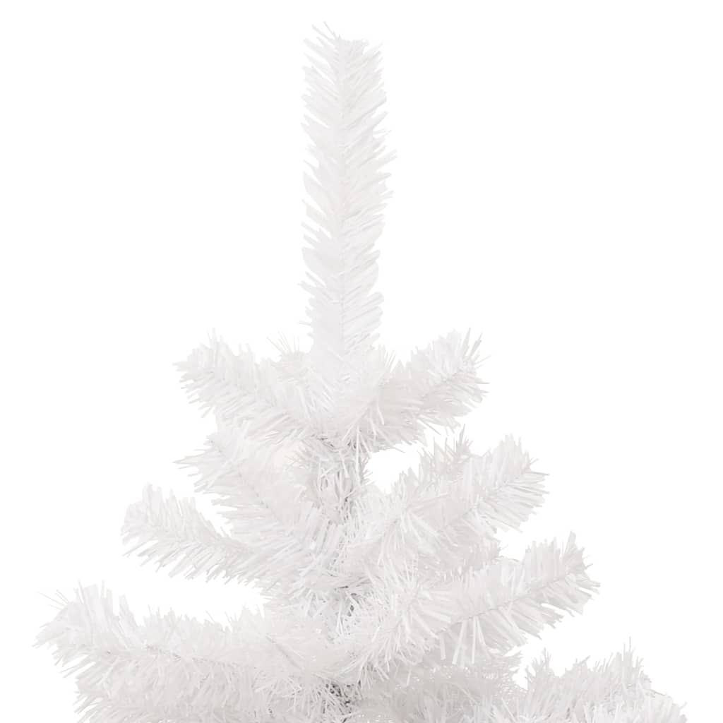 Swirl Pre-lit Christmas Tree with Pot White 4 ft PVC