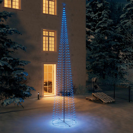 Christmas Cone Tree Blue 732 LEDs 5x16 ft