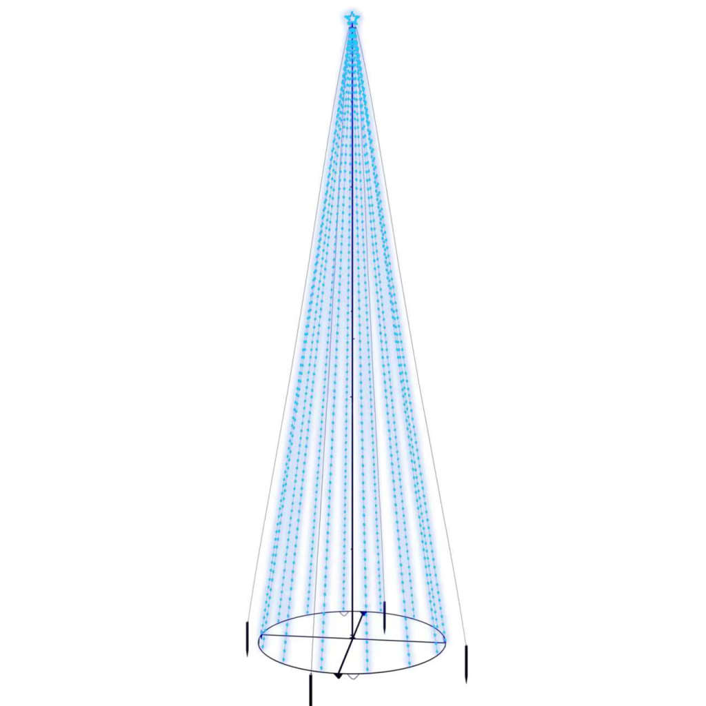 Christmas Cone Tree Blue 1134 LEDs 8x26 ft