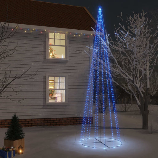 Christmas Cone Tree Blue 1134 LEDs 8x26 ft