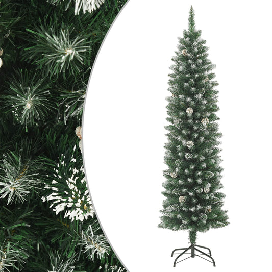 Artificial Slim Christmas Tree with Stand 5 ft PVC