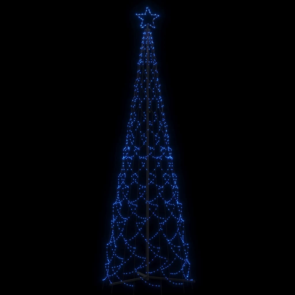 Christmas Cone Tree Blue 500 LEDs 3x10 ft