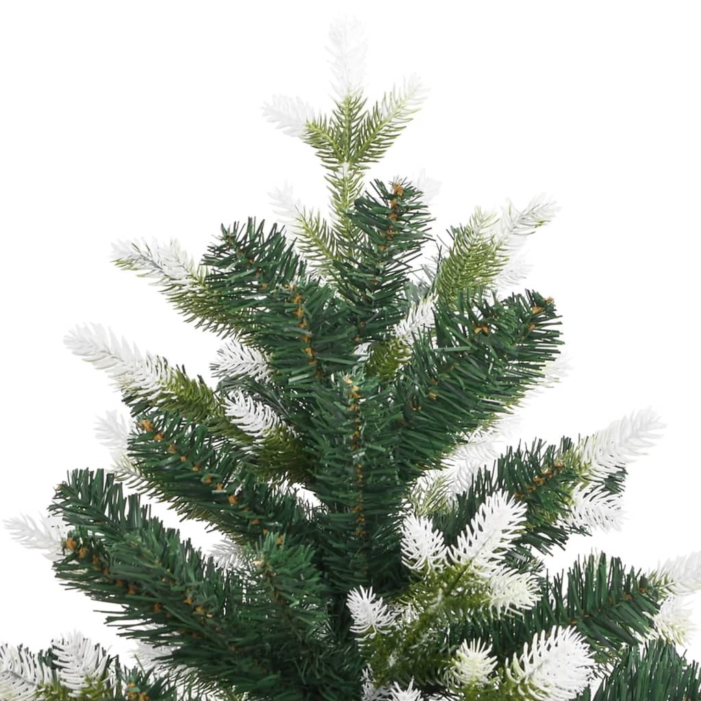 Artificial Hinged Christmas Tree with Flocked Snow 47.2"