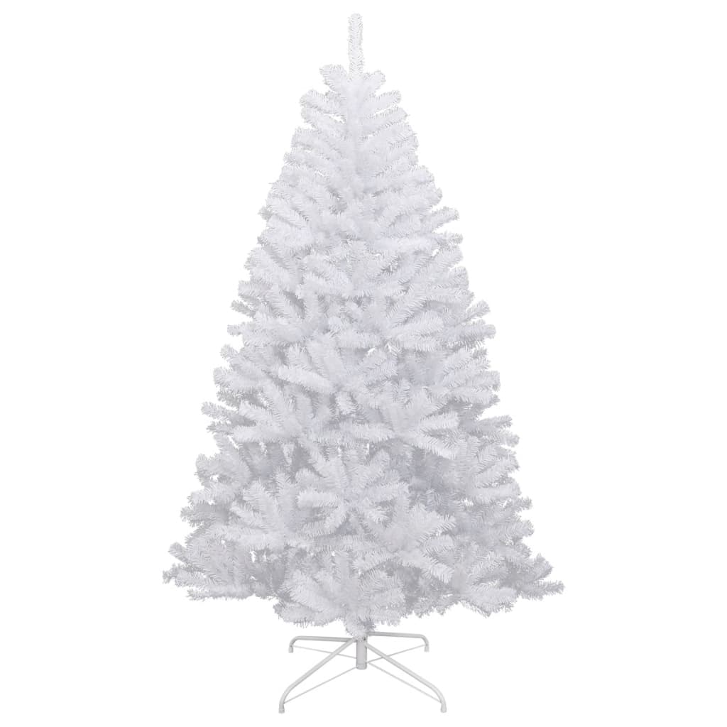 Artificial Hinged Christmas Tree with Flocked Snow 47.2"