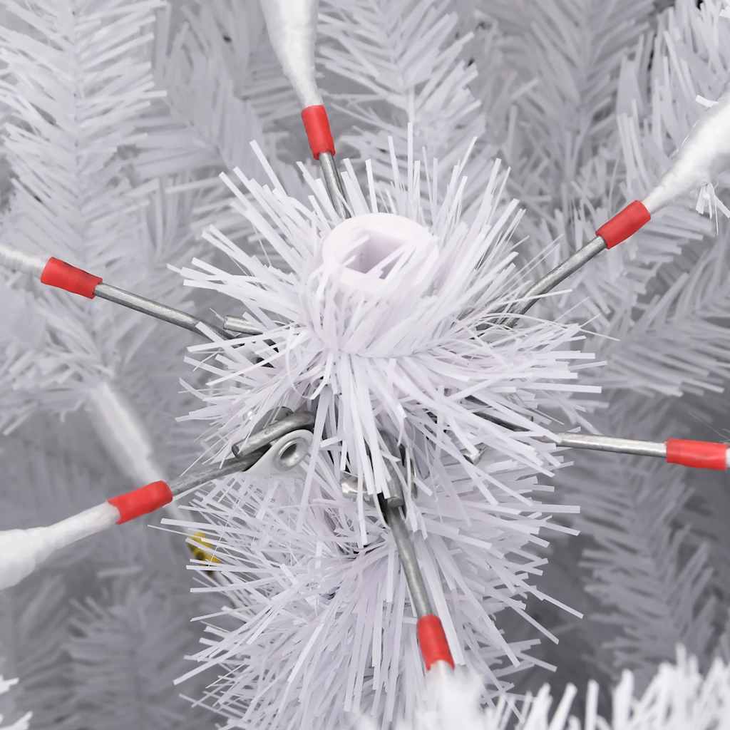 Artificial Hinged Christmas Tree with Flocked Snow 47.2"