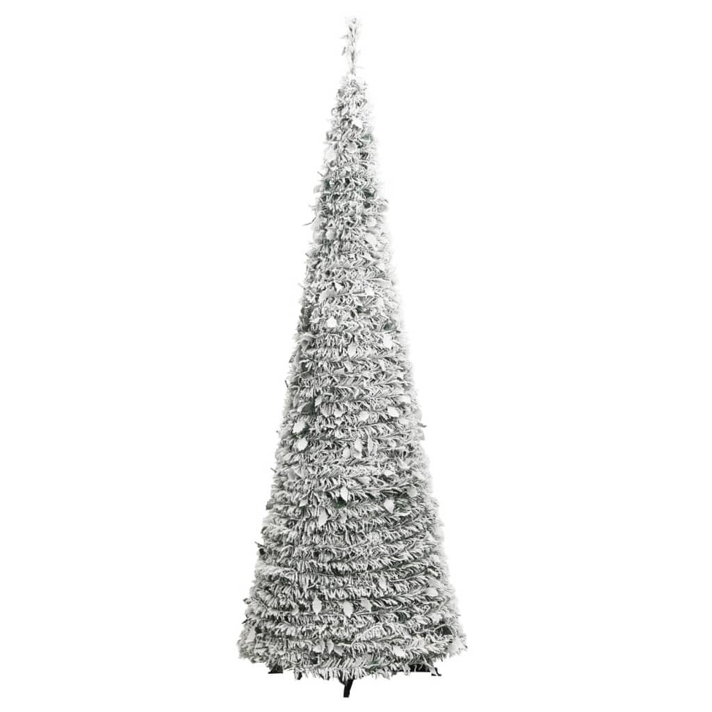 4-Foot 9- Inch LED Artificial Christmas Tree with Ornaments, 8 Lighting Modes, and Lifelike Design for Indoor/Outdoor Use