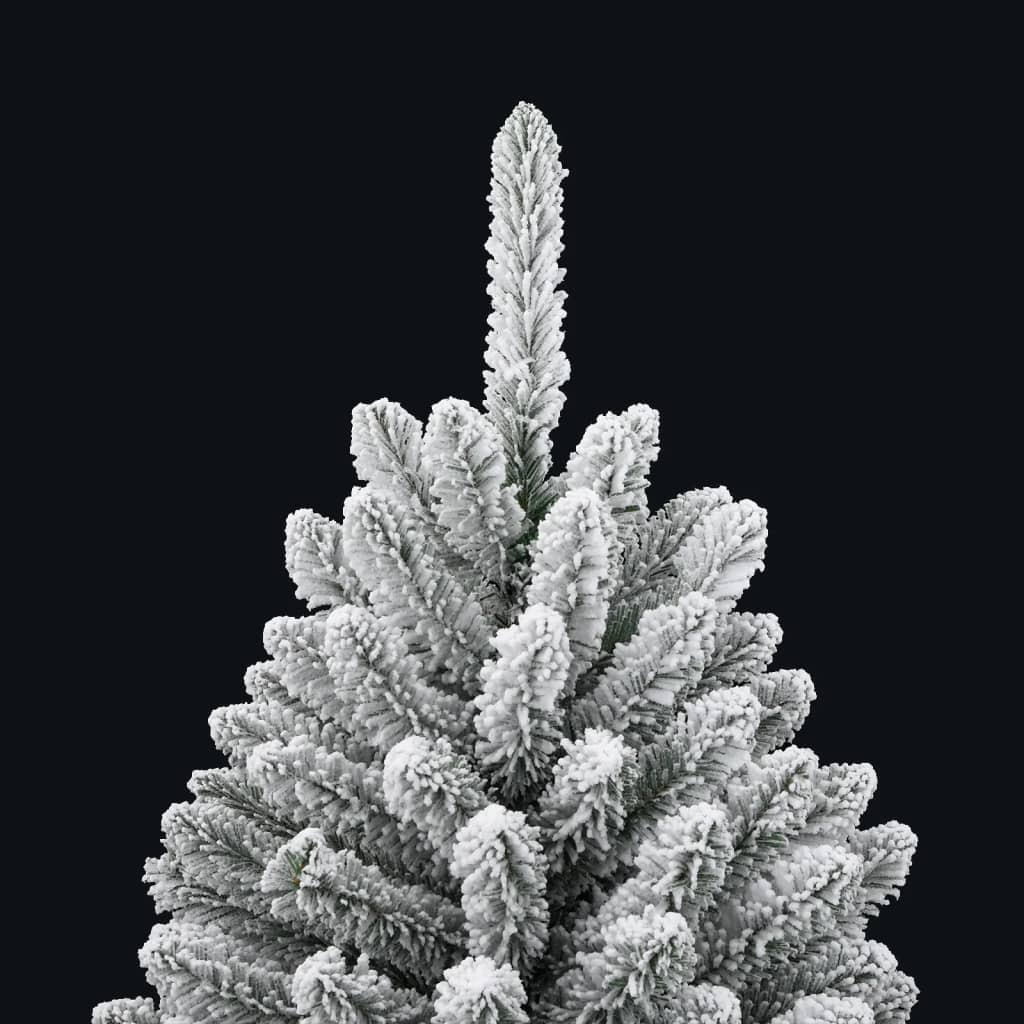 Artificial Hinged Christmas Tree with Flocked Snow 47.2"