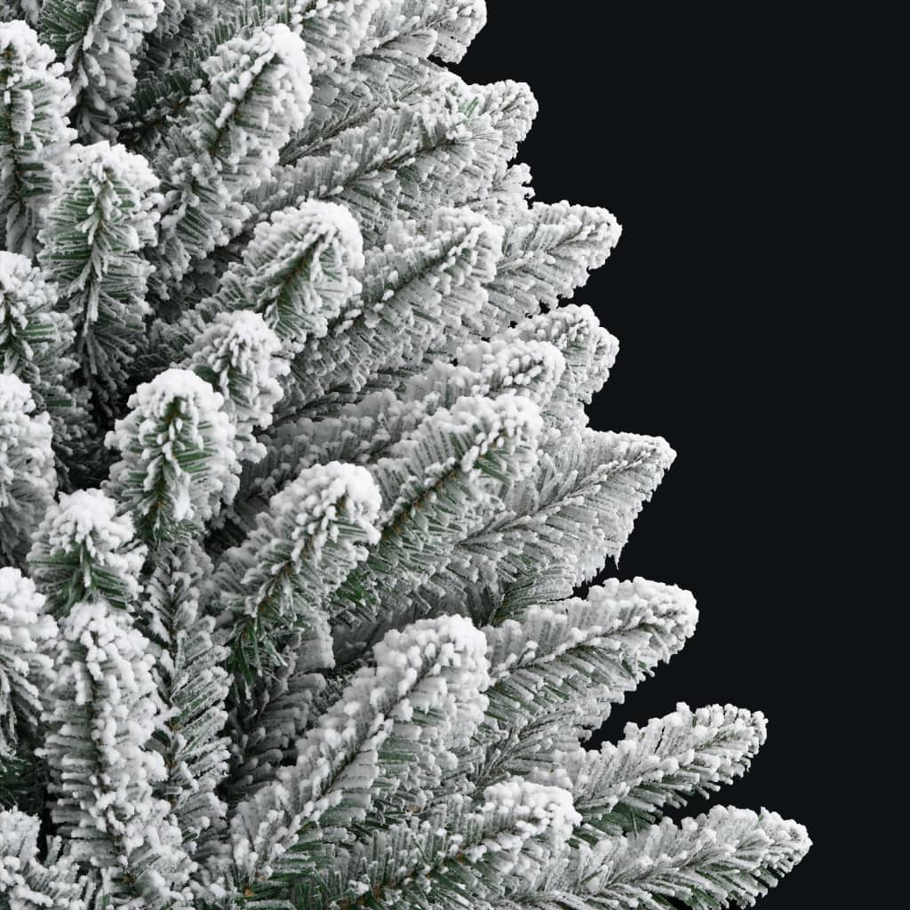 Artificial Hinged Christmas Tree with Flocked Snow 47.2"