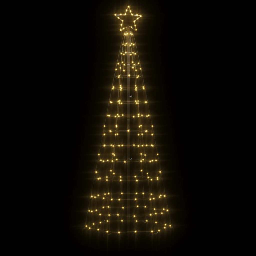 Christmas Tree Light with Spikes 220 LEDs Warm White 70.9"