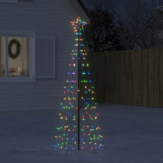 Christmas Tree Light with Spikes 220 LEDs Colorful 70.9"