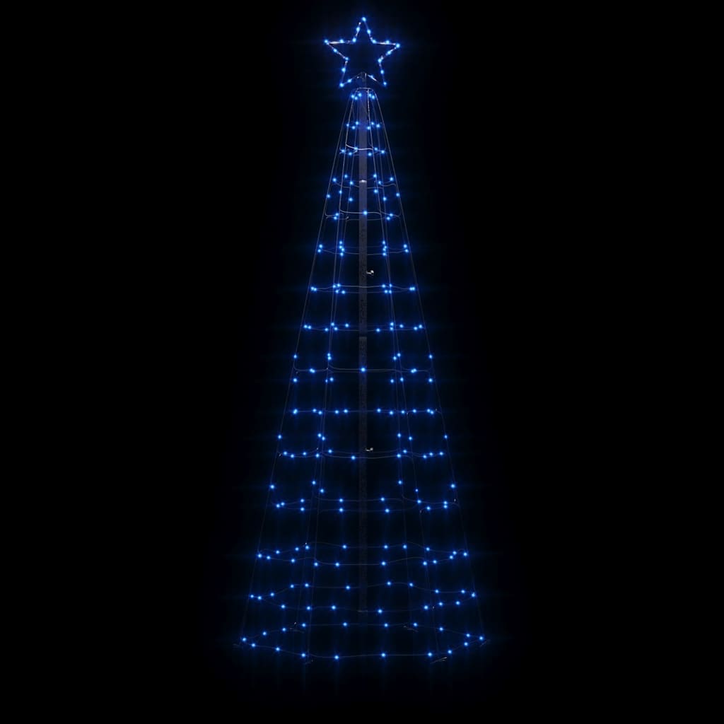 Christmas Tree Light with Spikes 220 LEDs Blue 70.9"