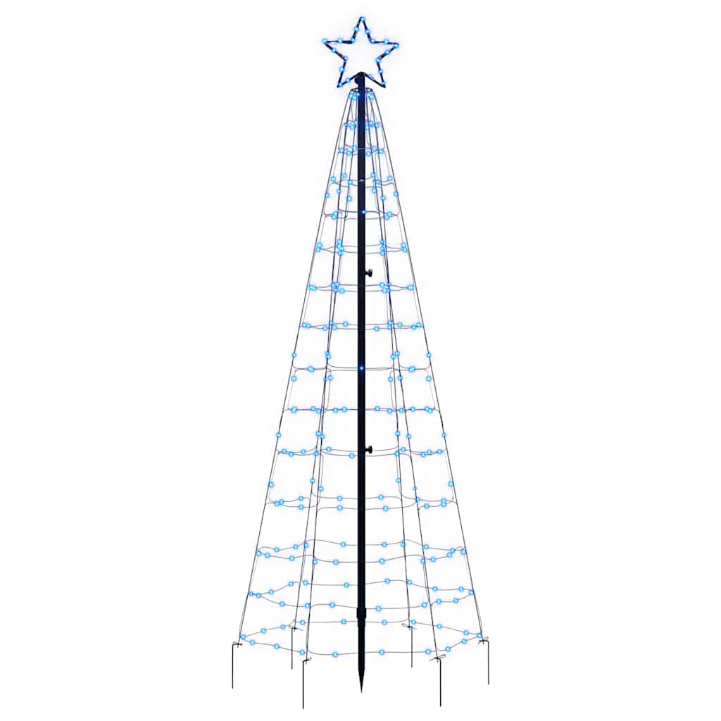 Christmas Tree Light with Spikes 220 LEDs Blue 70.9"