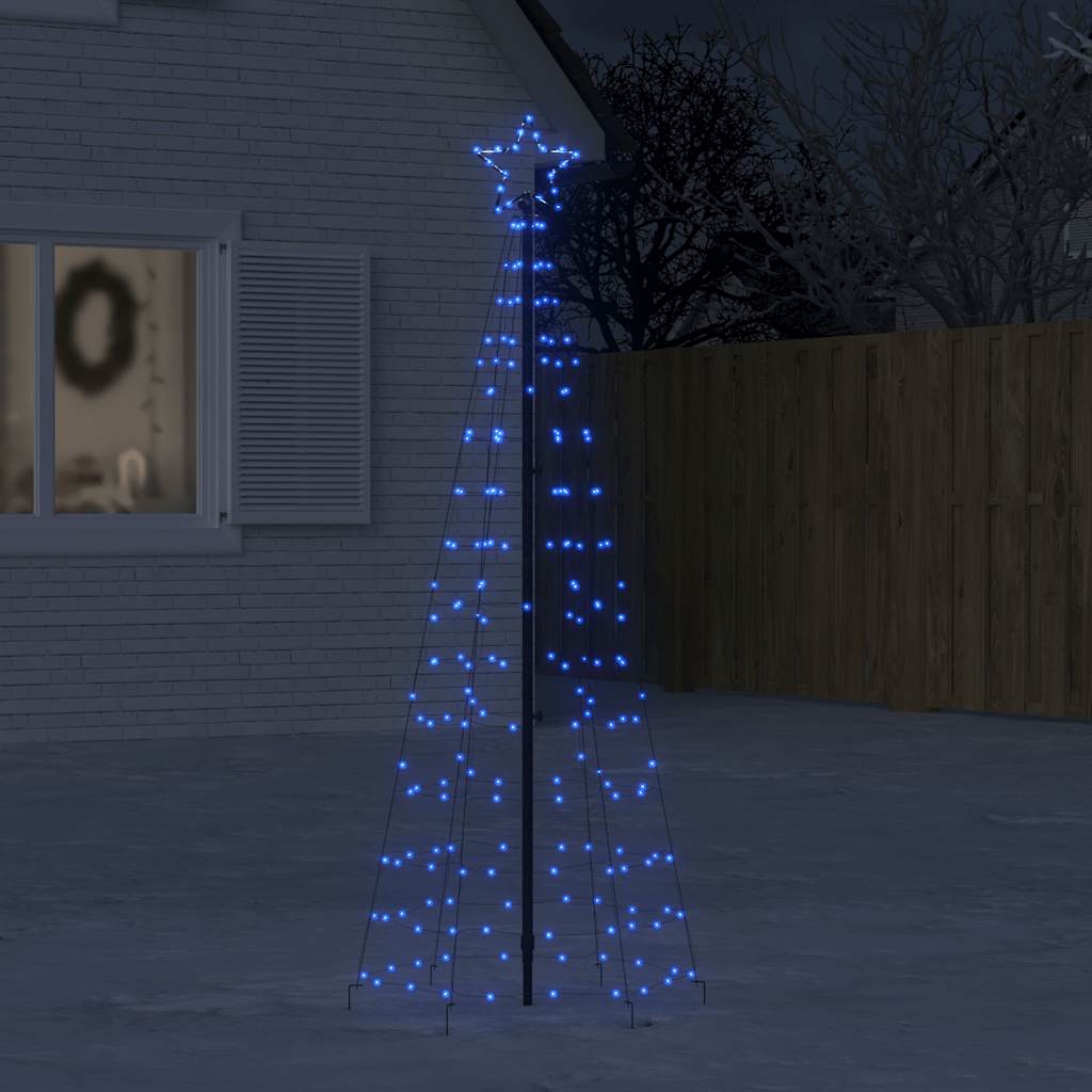 Christmas Tree Light with Spikes 220 LEDs Blue 70.9"