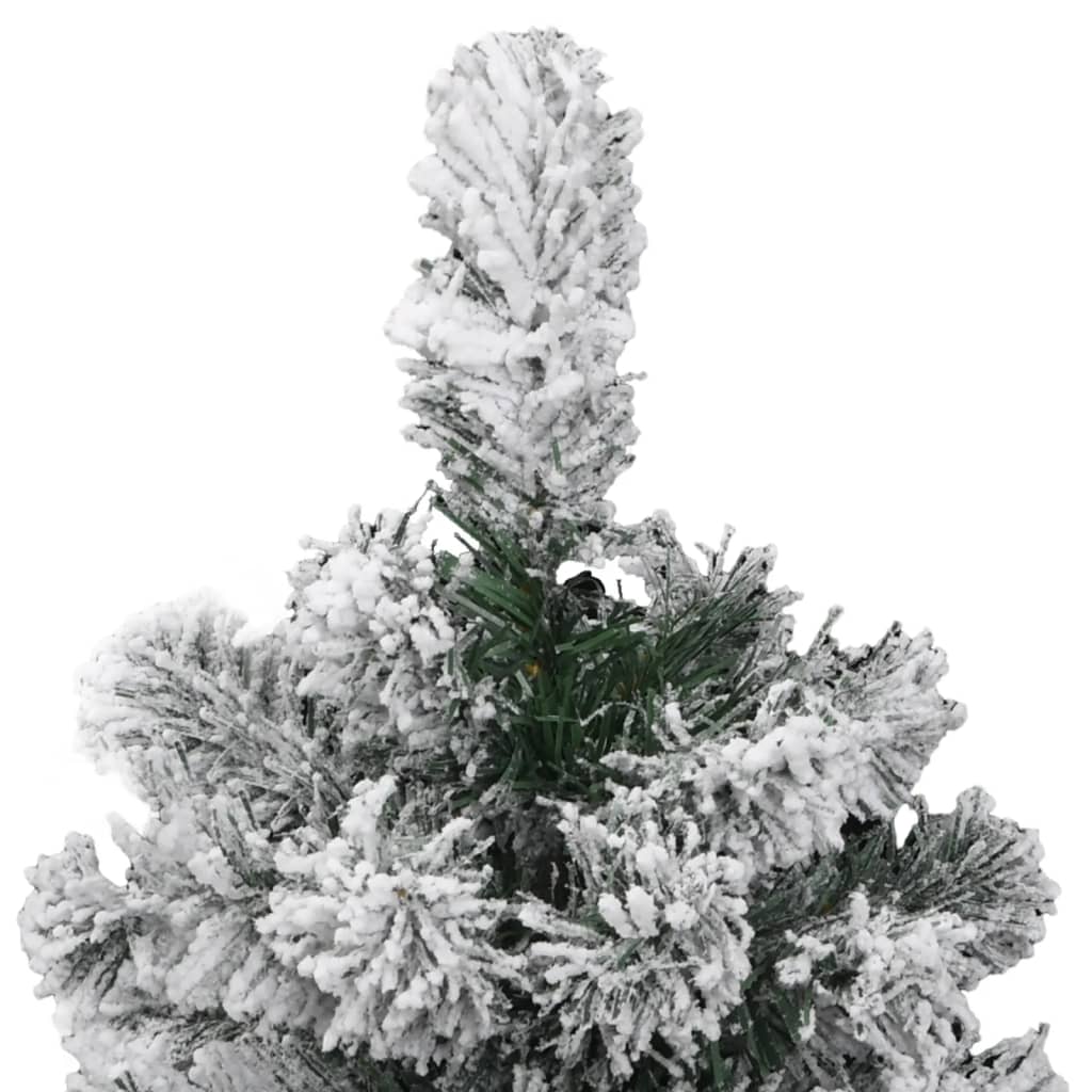 Artificial Hinged Christmas Tree with Flocked Snow 47.2"