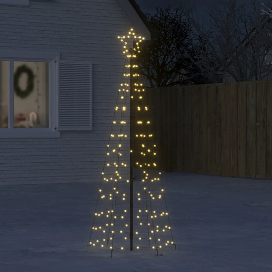 Christmas Tree Light with Spikes 220 LEDs Warm White 70.9"