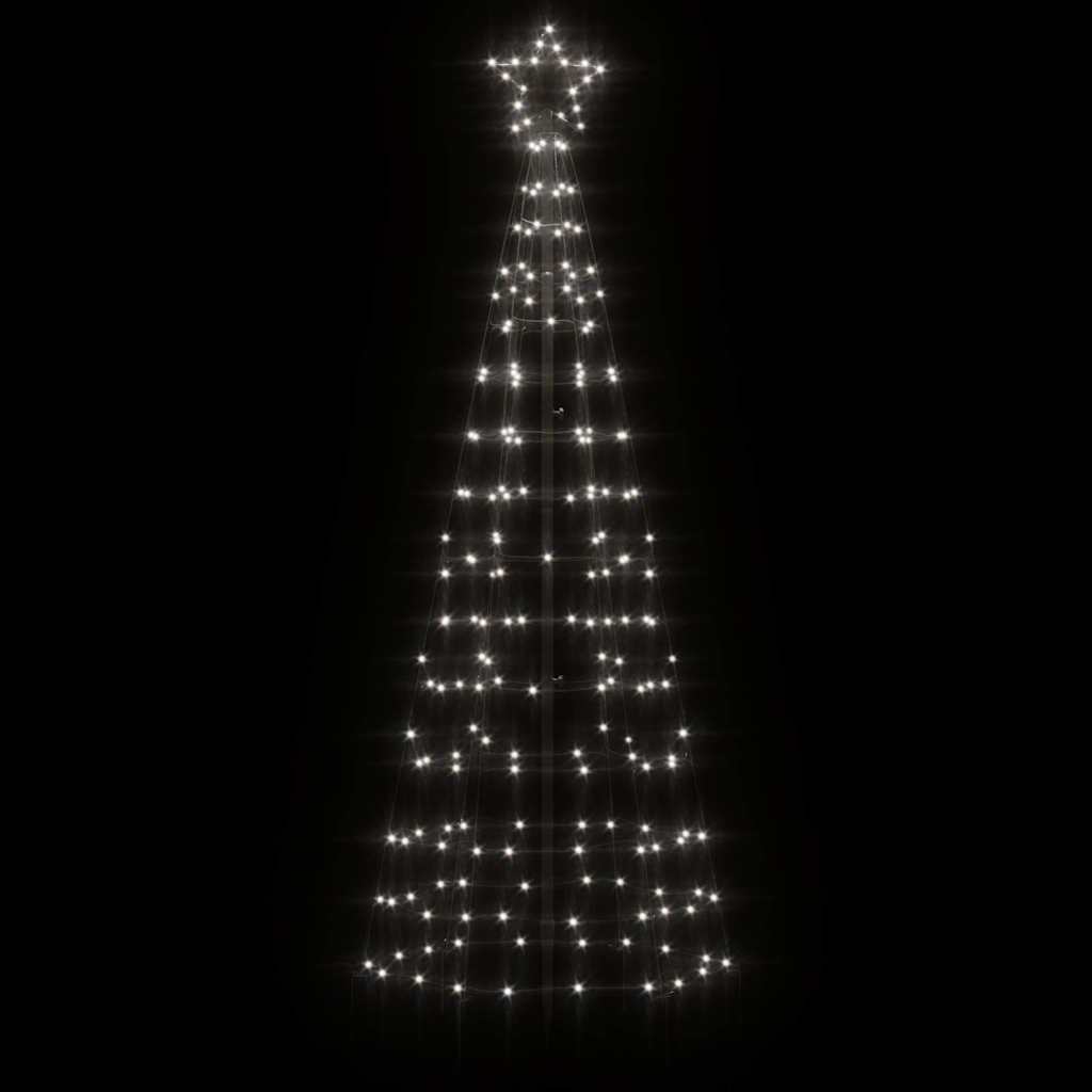 Christmas Tree Light with Spikes 220 LEDs Cold White 70.9"