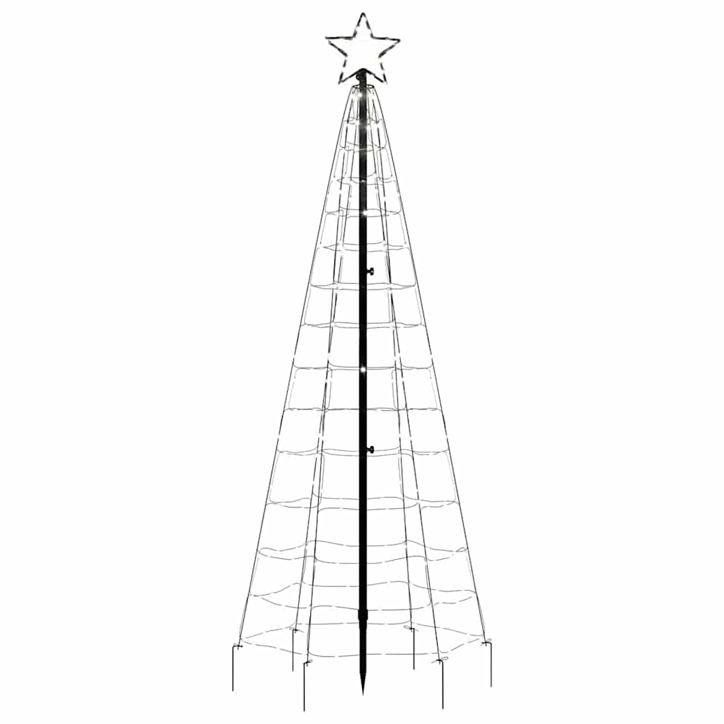 Christmas Tree Light with Spikes 220 LEDs Cold White 70.9"