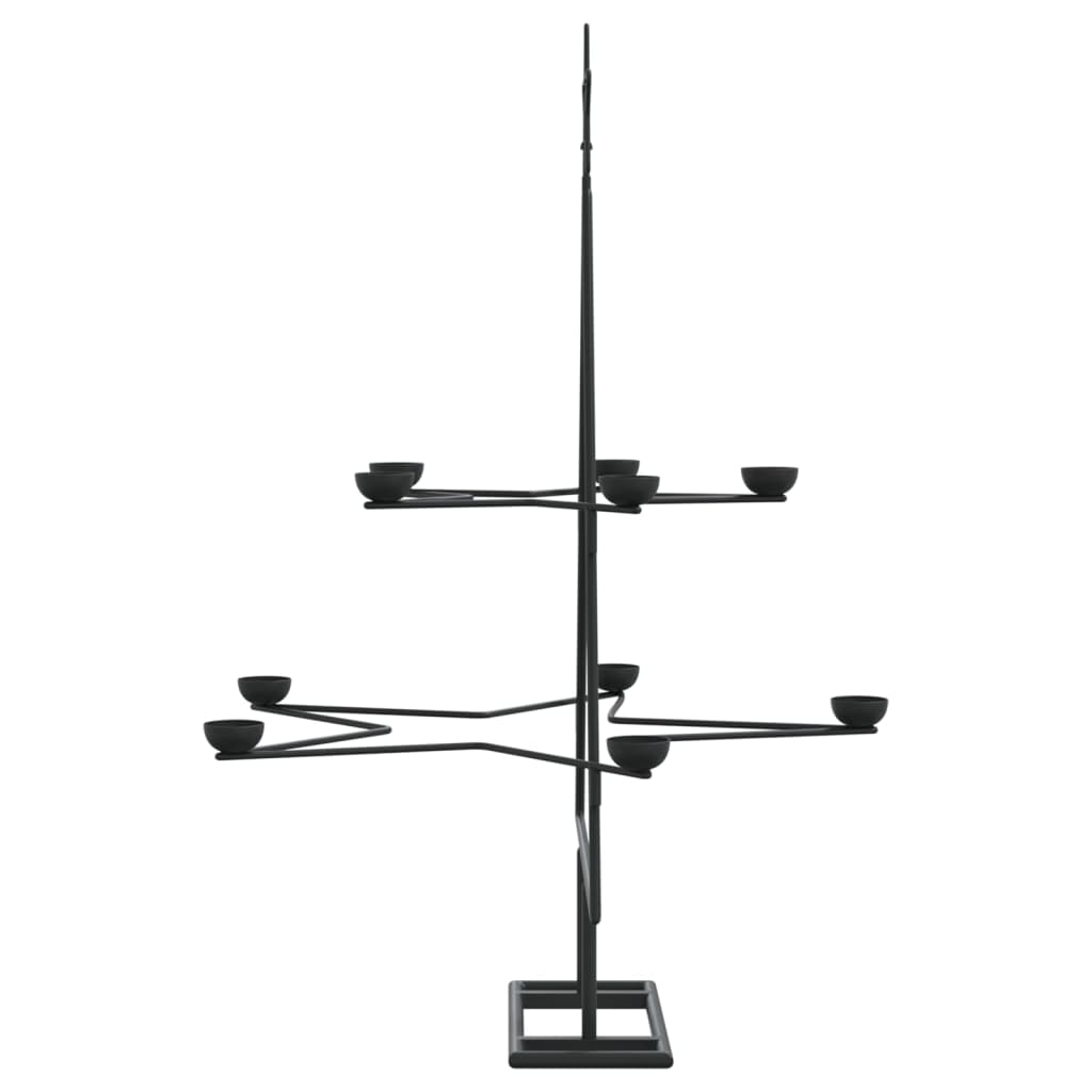 Metal Christmas Tree for Decoration Black 29.5"