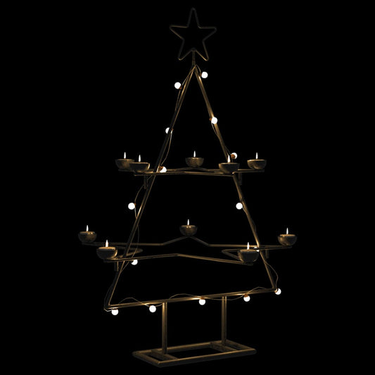 Metal Christmas Tree for Decoration Black 29.5"